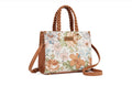 Wrangler Floral Print Braided Tote Bag - Brown