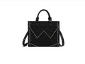 Wrangler Western Contrast Stitch Chevron Tote Bag - Black