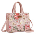Wrangler Floral Print Braided Tote Bag - Pink