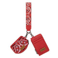 Wrangler Paisley RFID Blocking Card Coin Pouch Set - Red