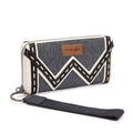 Wrangler Western Chevron Contrast Stitch RFID Wallet - Dark