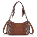 Wrangler Braided Paisley Bandana Shoulder Bag - Brown