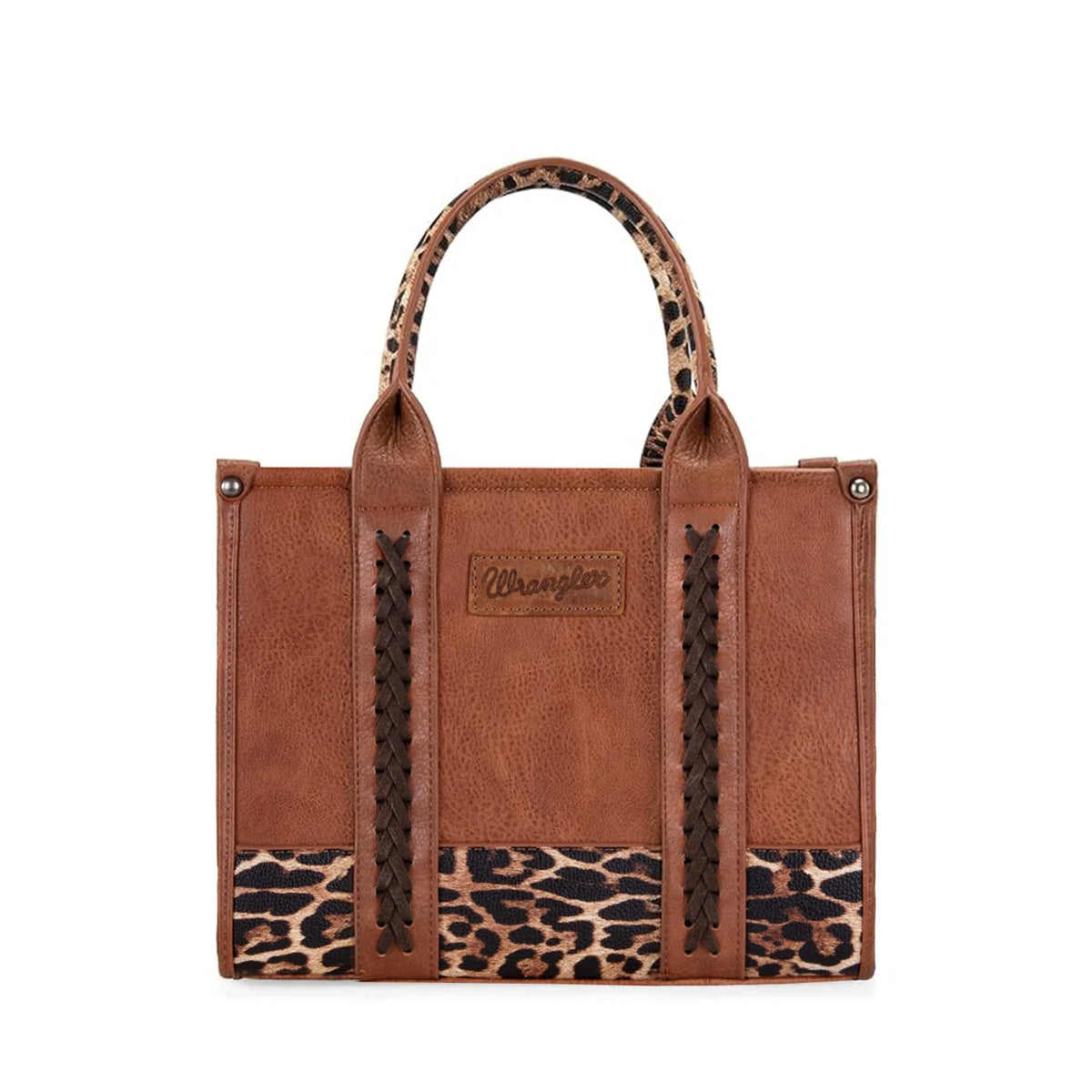 Wrangler Leopard Print Concealed Carry Tote/Crossbody