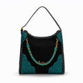 Montana West Tooled Hobo Bag - Black
