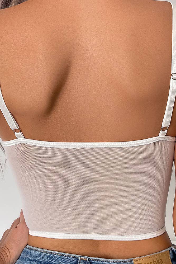 Plain Lace Mesh Back Bracelette ZK835