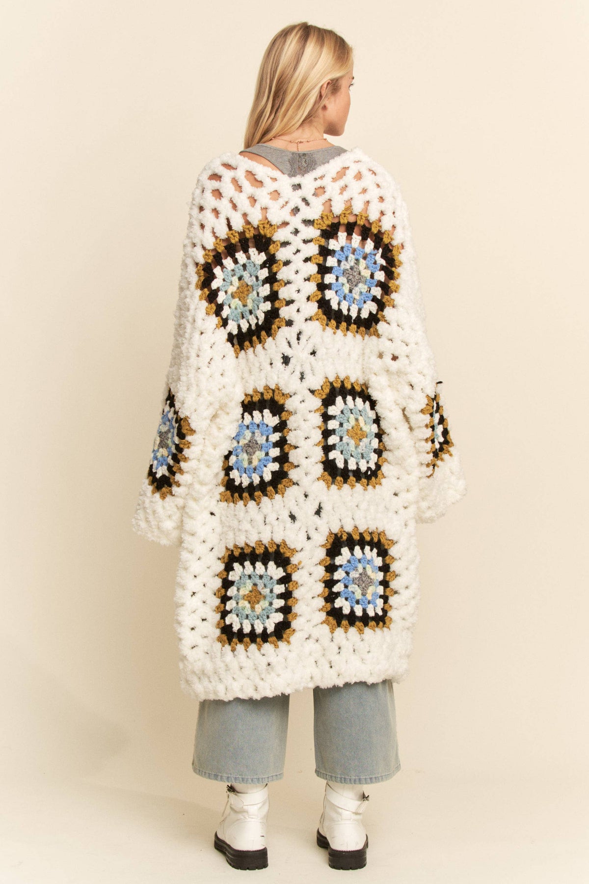 Granny Square Crochet Cardigan