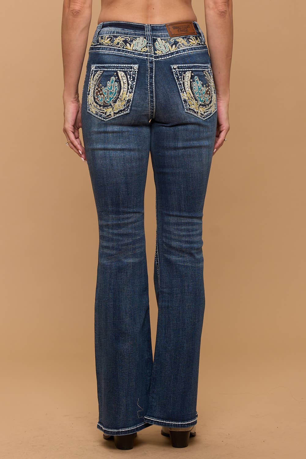FLARE STRETCHY WOMEN'S BLING JEANS WESTFIELD EAGLE