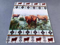 Throw Blanket Digital Print Western Design