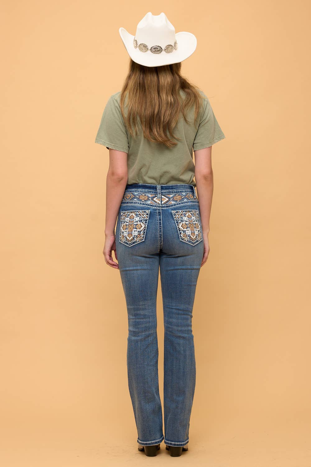 BOOTCUT STRETCHY WOMEN'S BLING JEANS WESTFIELD EAGLE