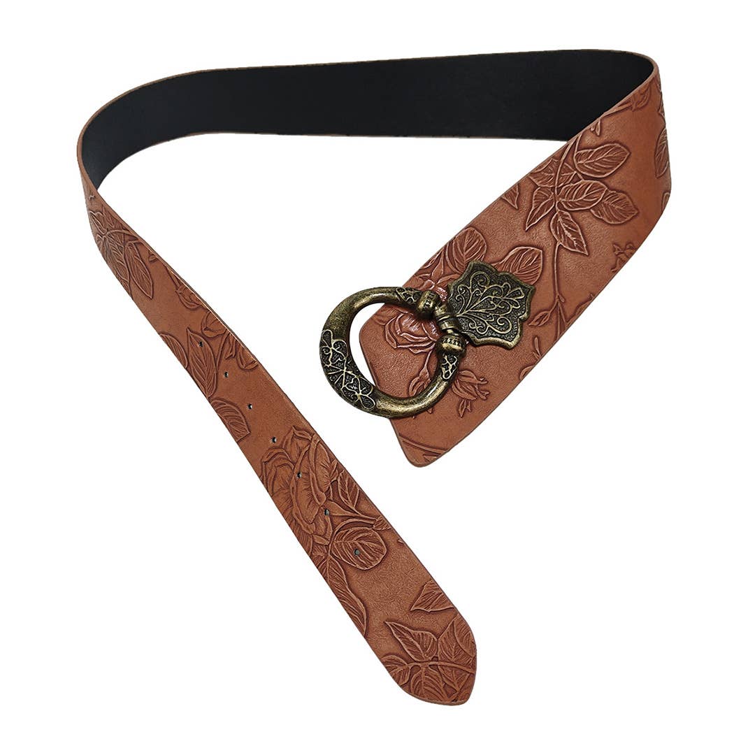 Street Fashion Punk Style Patterned Leather Belt