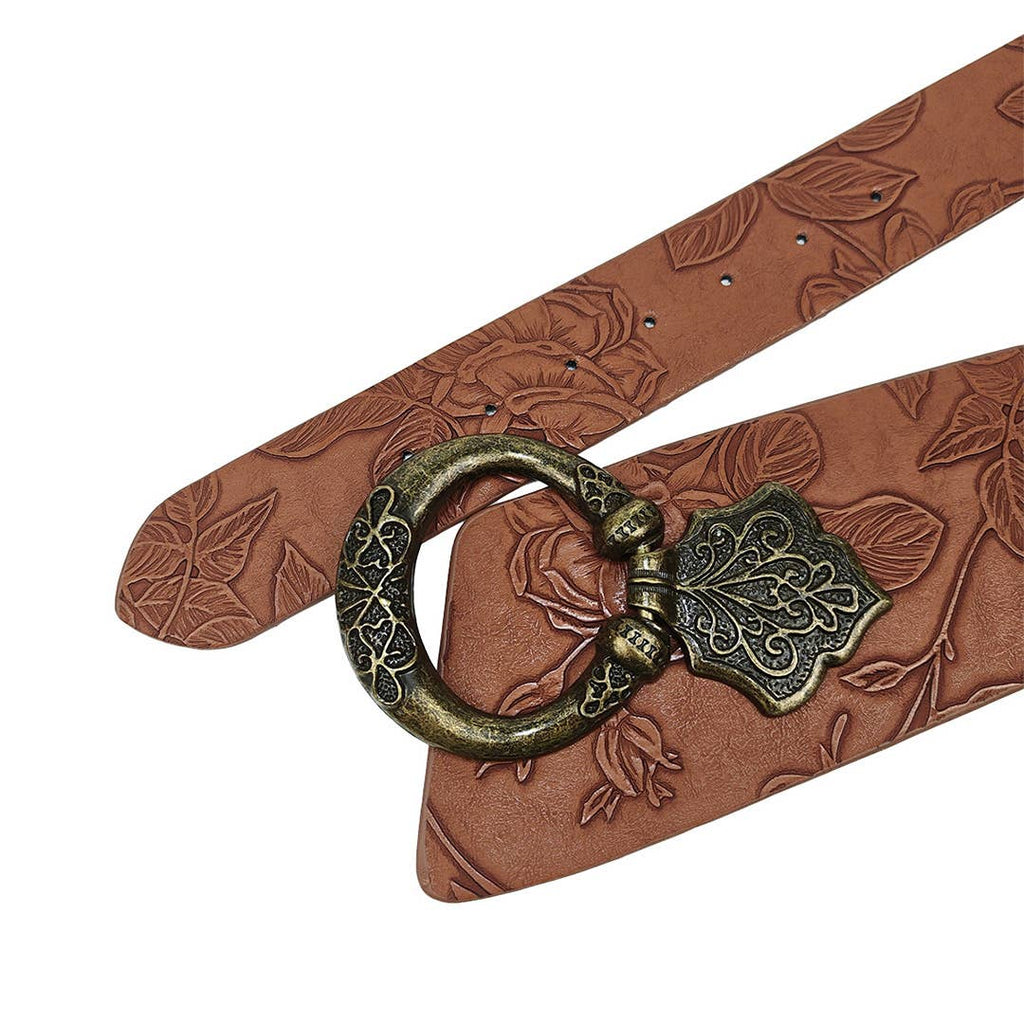 Street Fashion Punk Style Patterned Leather Belt