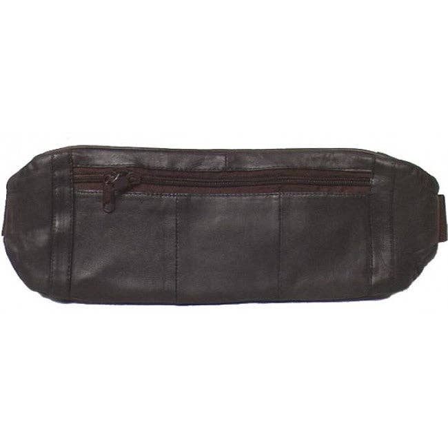 Genuine Leather Lambskin Flat Fanny Bag / Belt Pouch - 3035