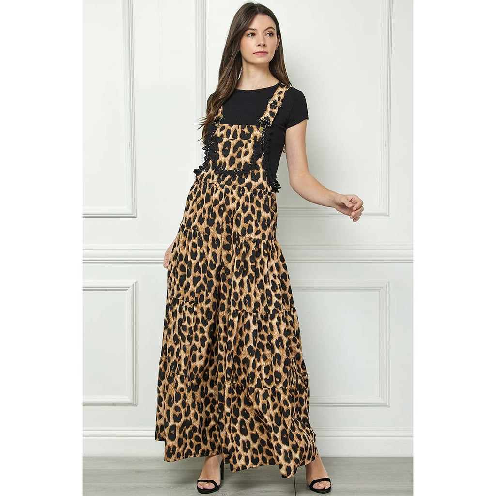 Embroidered Strap Flowy Jumpsuit
