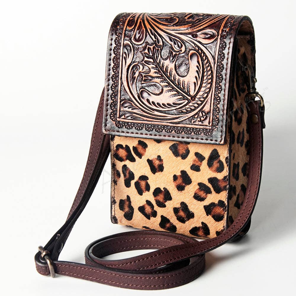 Cellphone Holder Genuine Western Leather Women Bag Betsy