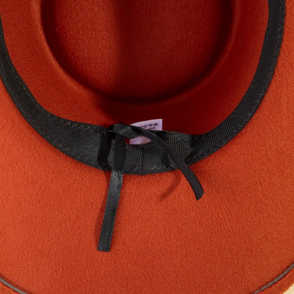 Rustic Red Western Longhorn Cowboy Hat