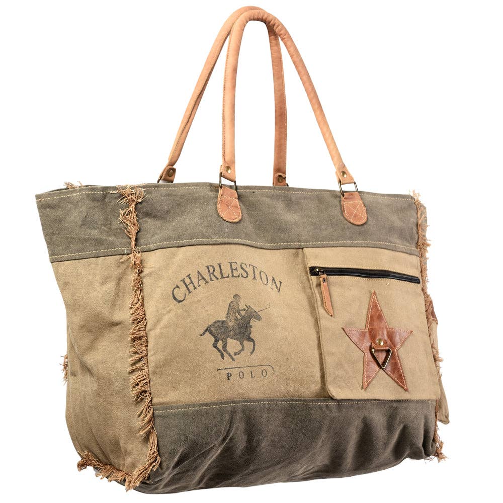 Weekender Upcycled Canvas Ladies Bag
