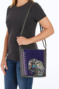 Purple horse purse