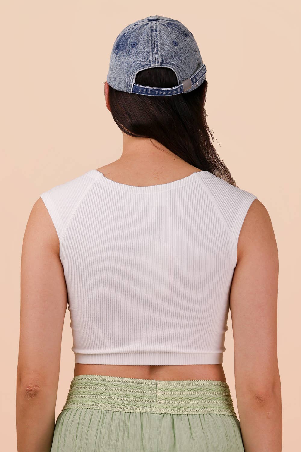 Sweetheart Neckline Fitted Knit Crop Top