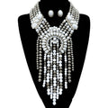 Squash Blossom Fringe Navajo Turquoise Beads Statement Necklace