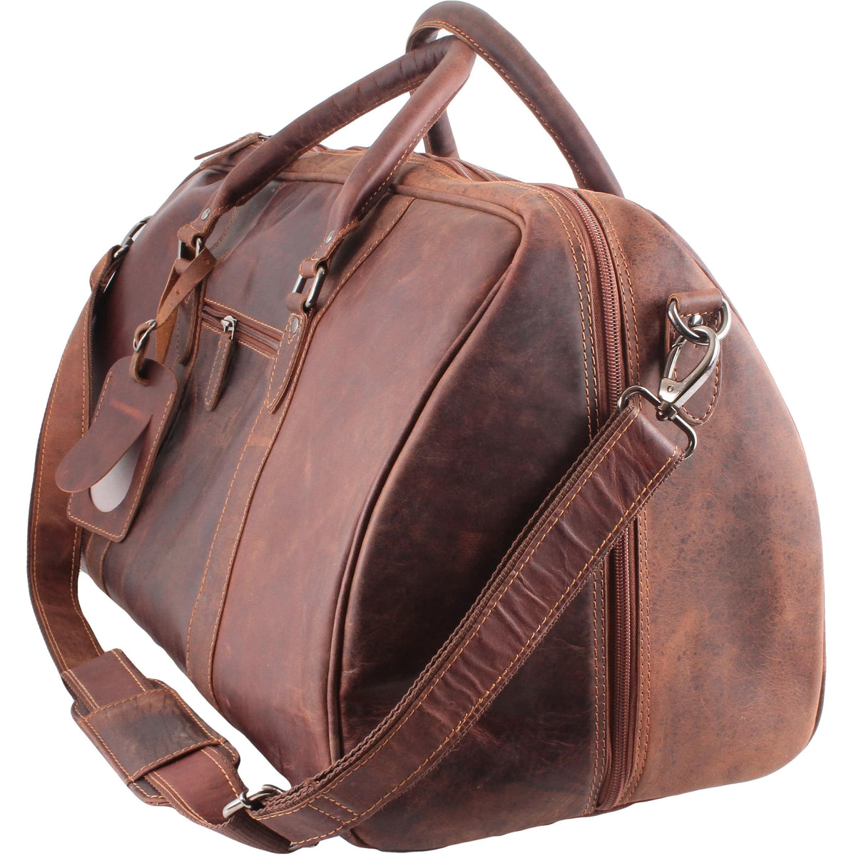Leather Overnight Travel Bag Victoria