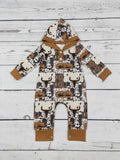 Western Printed Baby Boy Romper