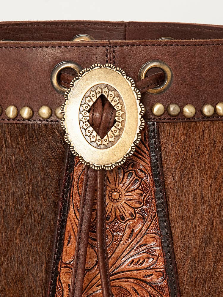 Bucket Genuine Western Leather Women Bag