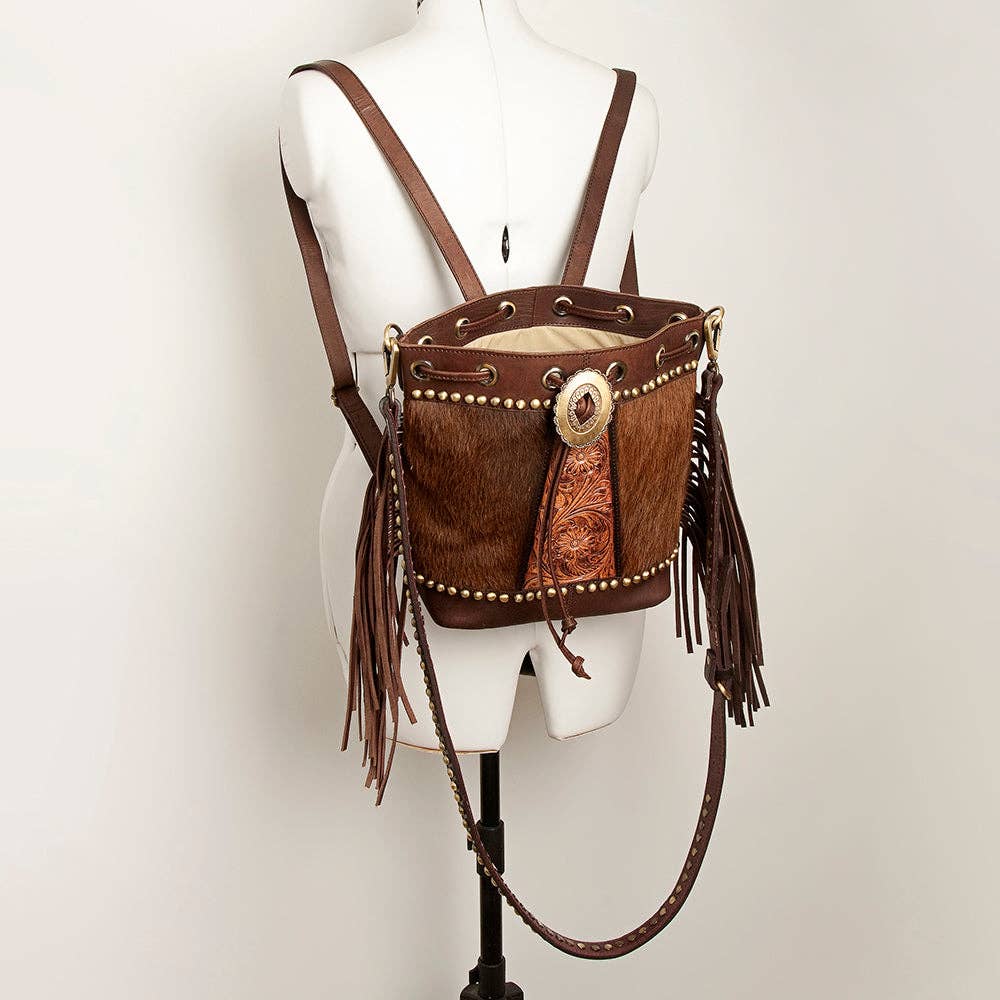 Bucket Genuine Western Leather Women Bag