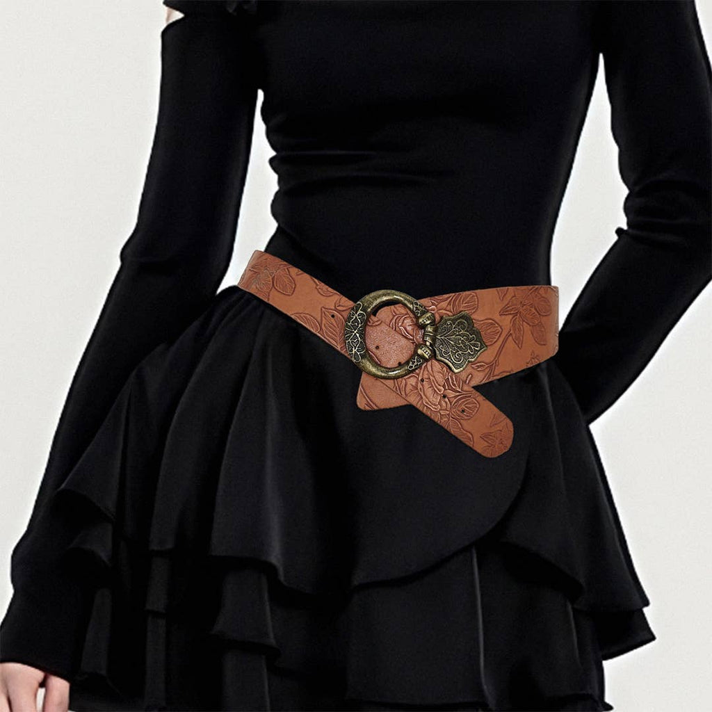 Street Fashion Punk Style Patterned Leather Belt