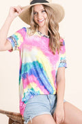 MENA TIE DYE LEOPARD PRINT pride shirt