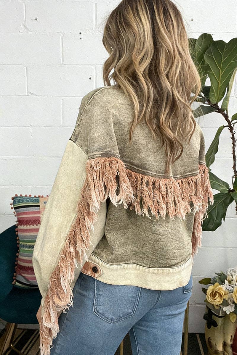 Stylish Patchwork Denim Jacket