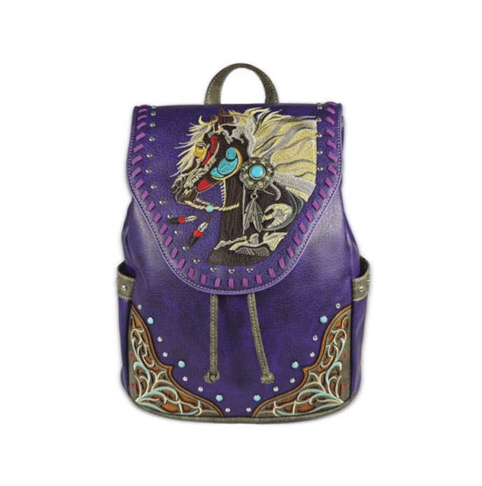 Purple backpack