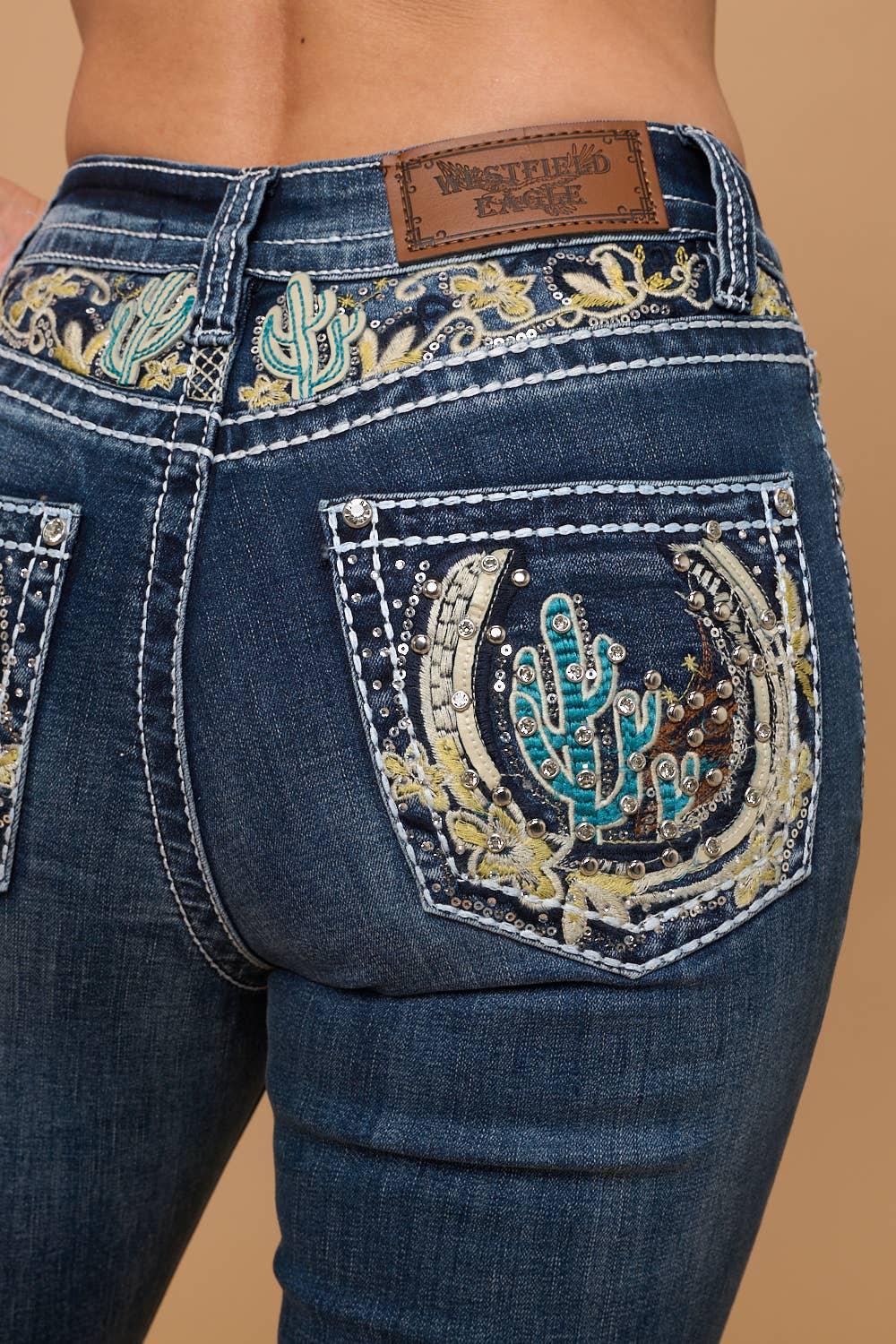 FLARE STRETCHY WOMEN'S BLING JEANS WESTFIELD EAGLE
