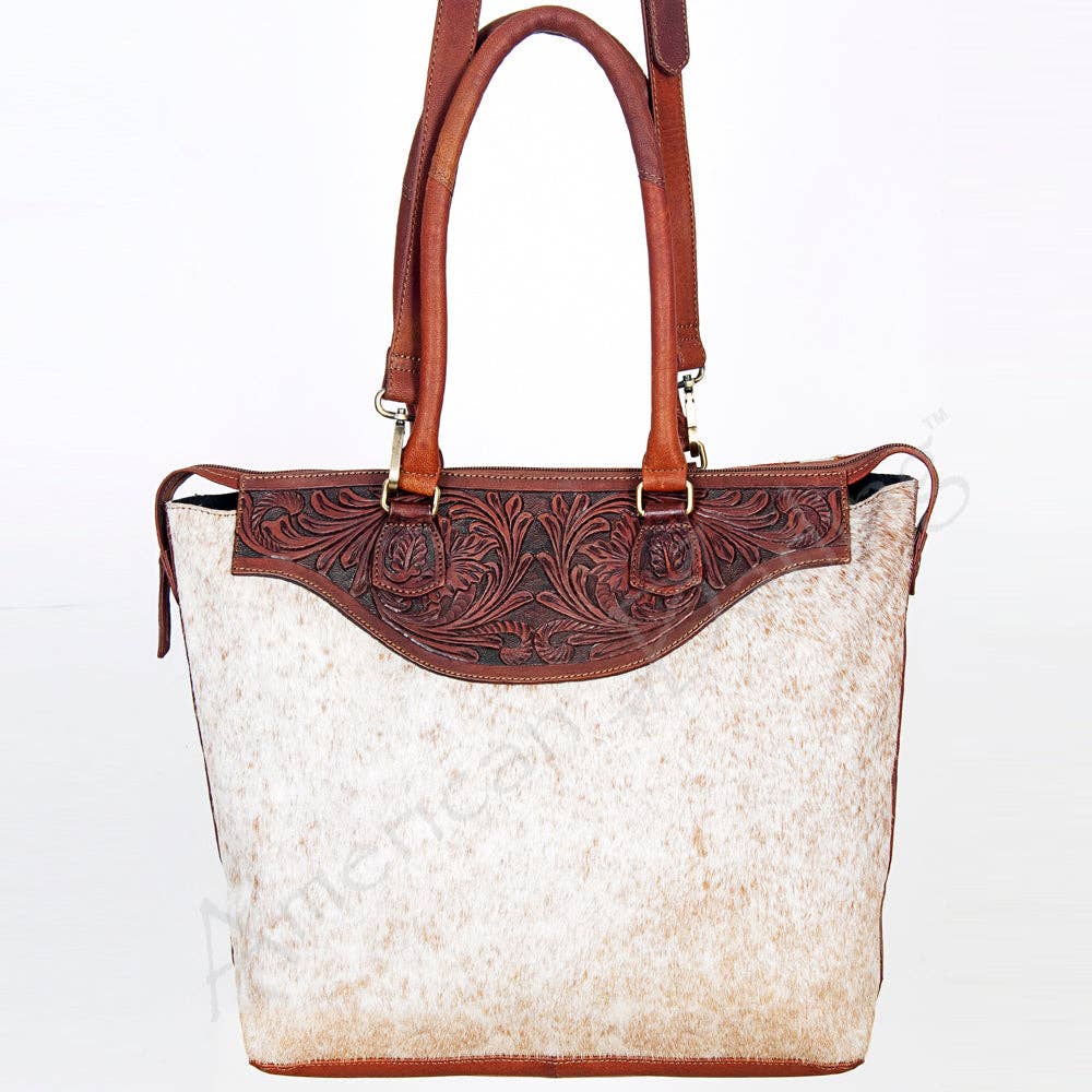 Tote Genuine Western Leather Women Bag Sage