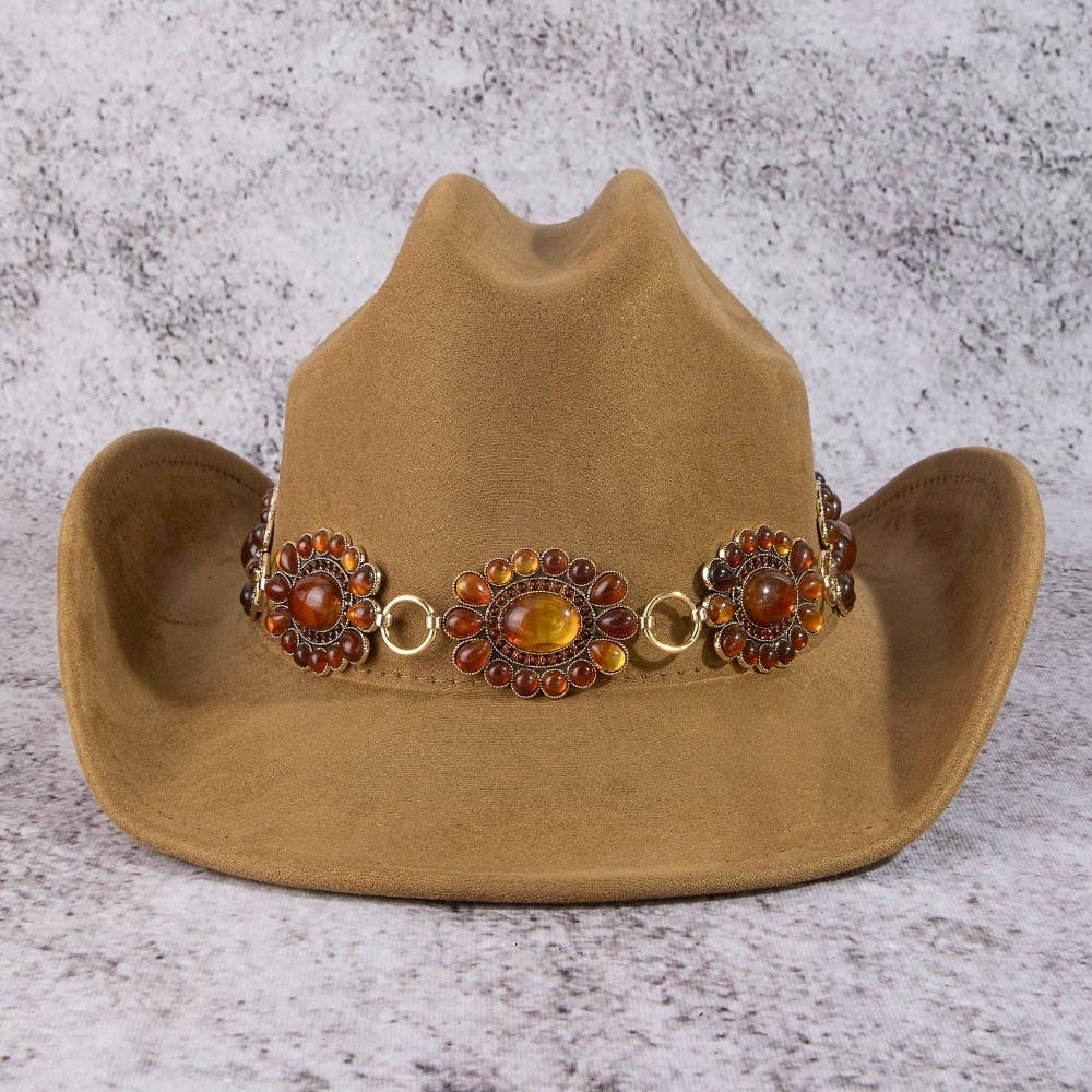 Western Concho Chain Cowboy Hat