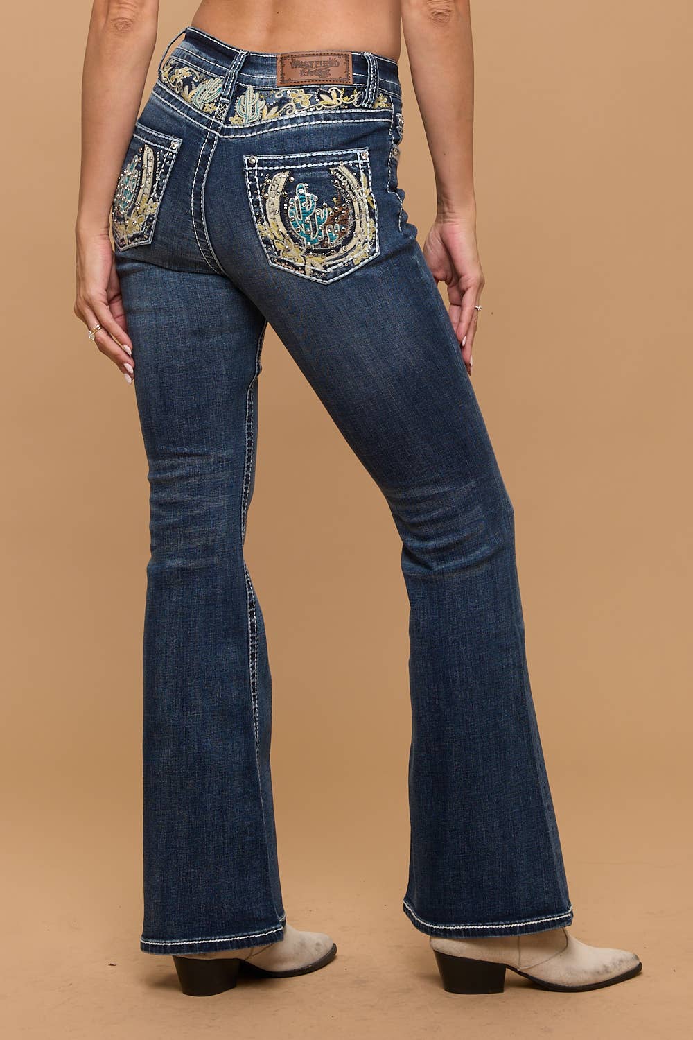 FLARE STRETCHY WOMEN'S BLING JEANS WESTFIELD EAGLE