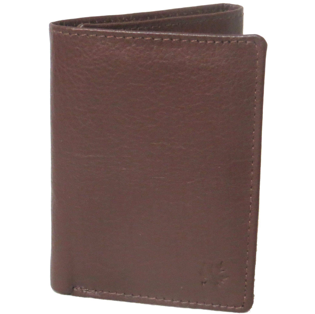 Genuine Cowhide Leather RFID Men's Trifold Wallet